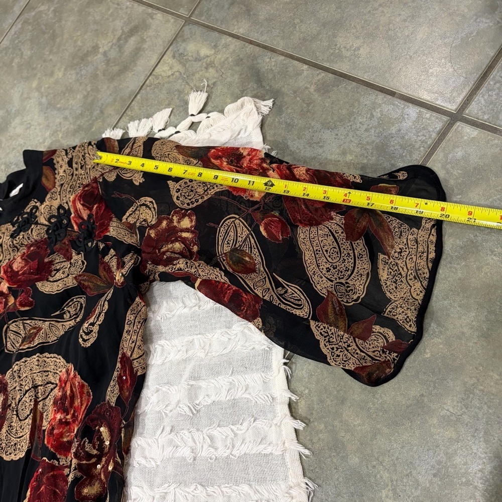 Women’s 2X Made in India Rayon Whimsigoth Vampire Grunge Dark Romantic Boho - Picture 13 of 15